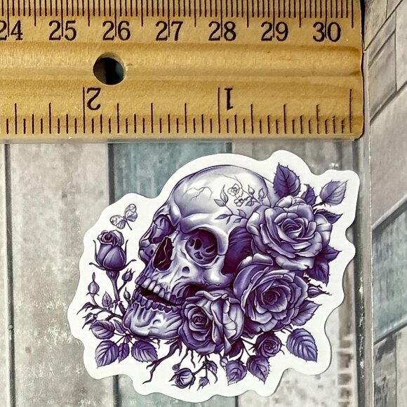 🌀10/$10🌀 Purple Gothic Reusable Waterproof Vinyl Sticker Decal - Picture 1 of 1